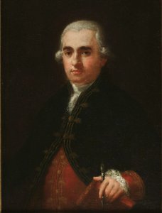 Juan Agustín Ceán Bermúdez portréja alkotó: Francisco de Goya